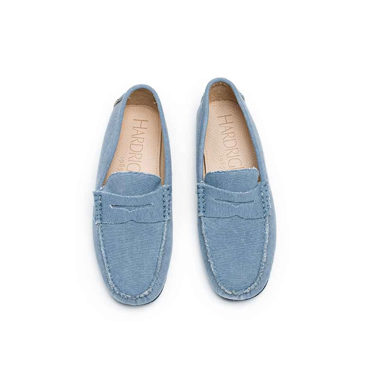 Mocassin 7001 Canvas Corde Bleu Clair – Image 4