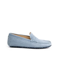 Mocassin 7001 Canvas Corde Bleu Clair