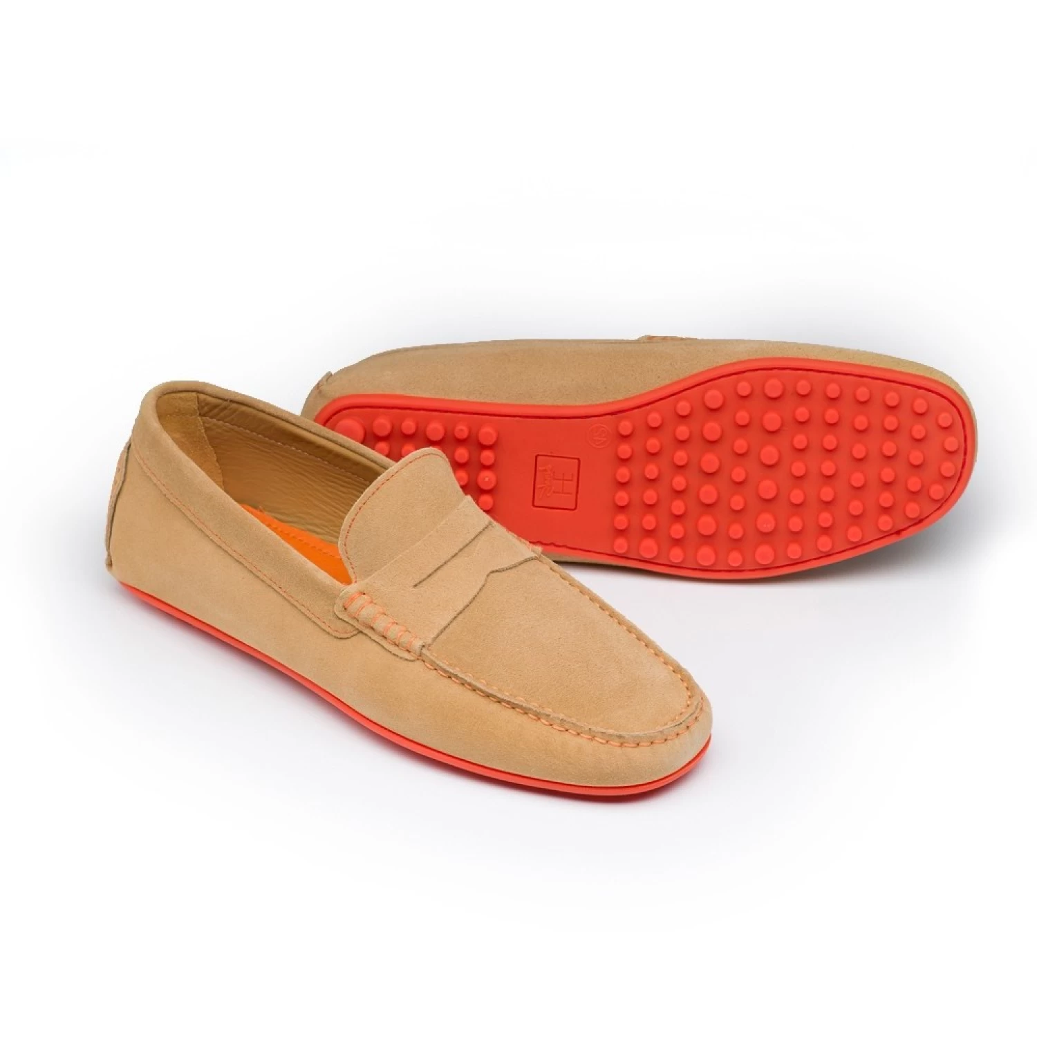 Mocassin 7001 Beige & Orange – Image 2