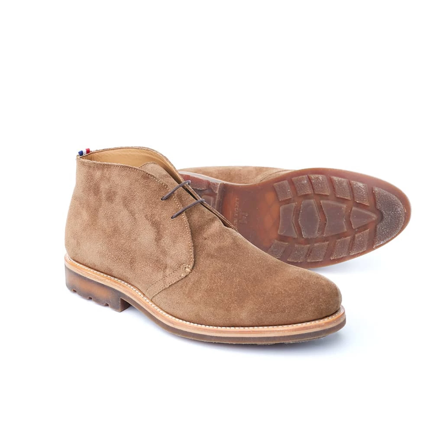 Jerry Velours Taupe & Hévea – Image 2