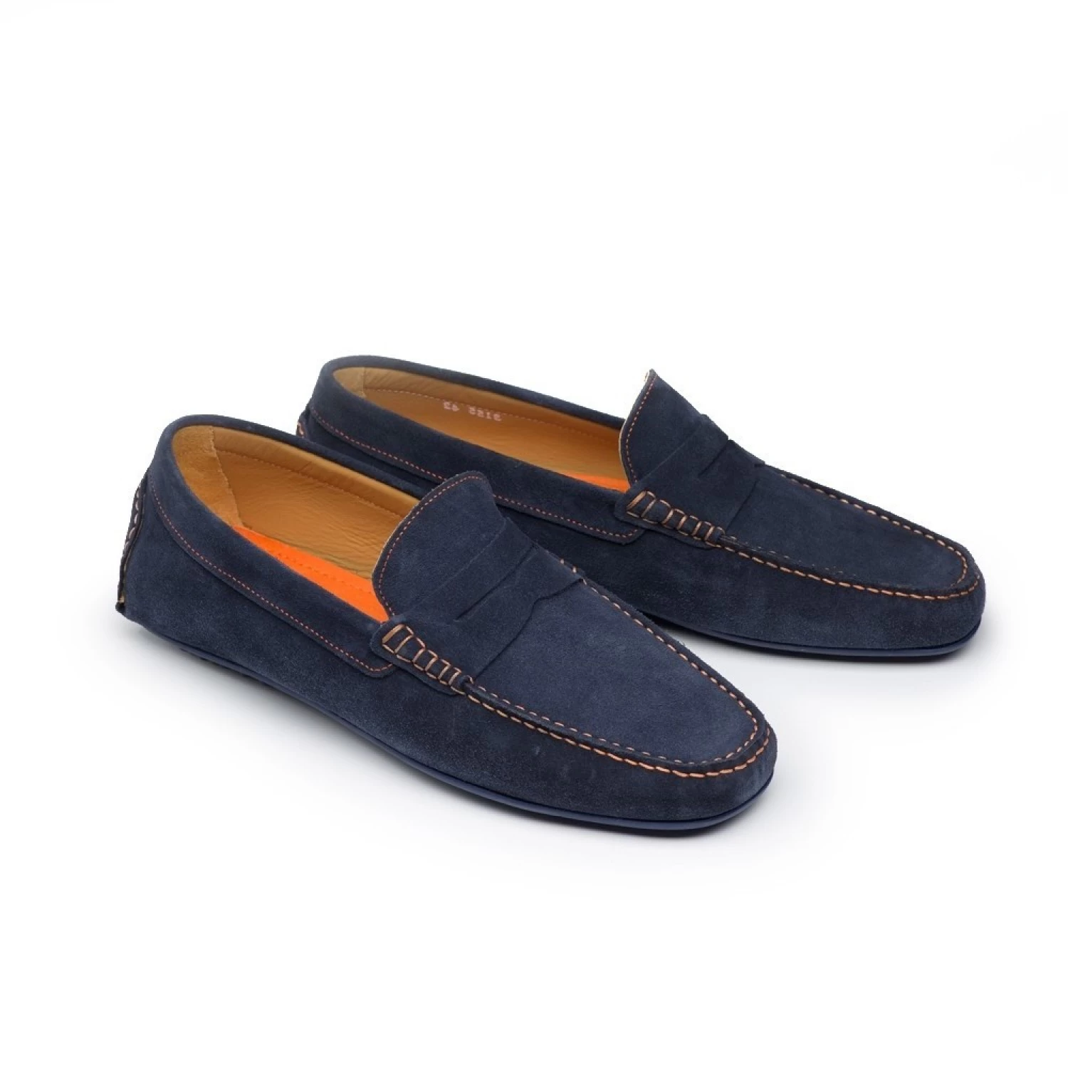 Mocassin 7001 Marine & Orange – Image 3