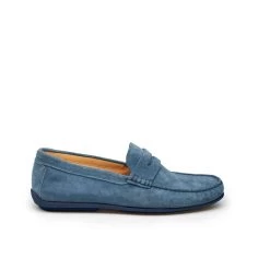 Mocassin 8856 Velours Bleu Jeans